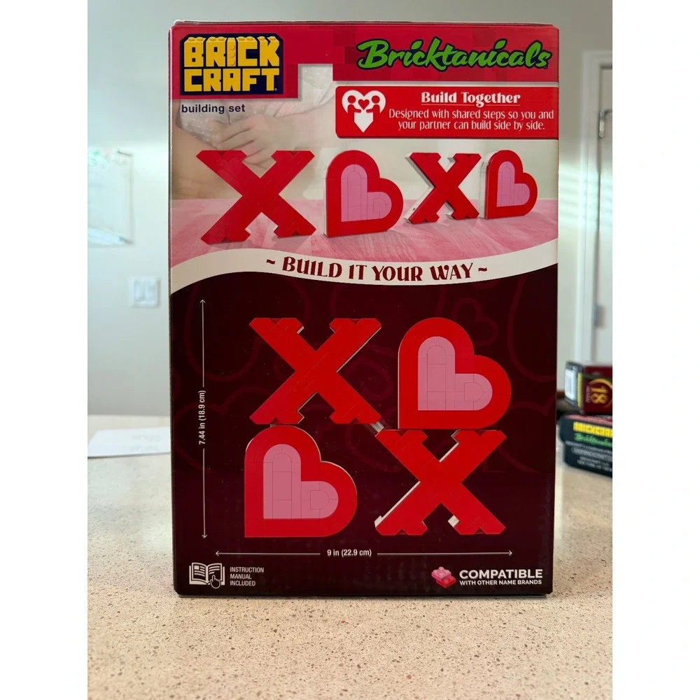 VALENTINES/BRICKCRAFT BRICKTANICALS XOXO SIGN/BUILDING SET 2025/244 PCS/NEW
